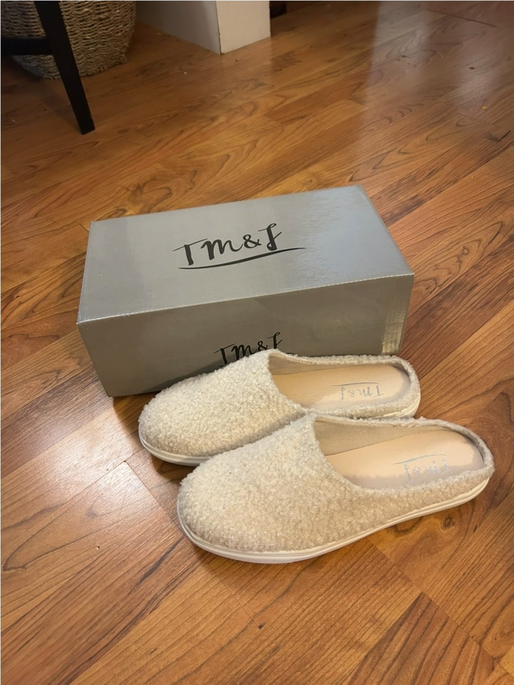 Cream Sherpa Slip-On Women’s Shoe